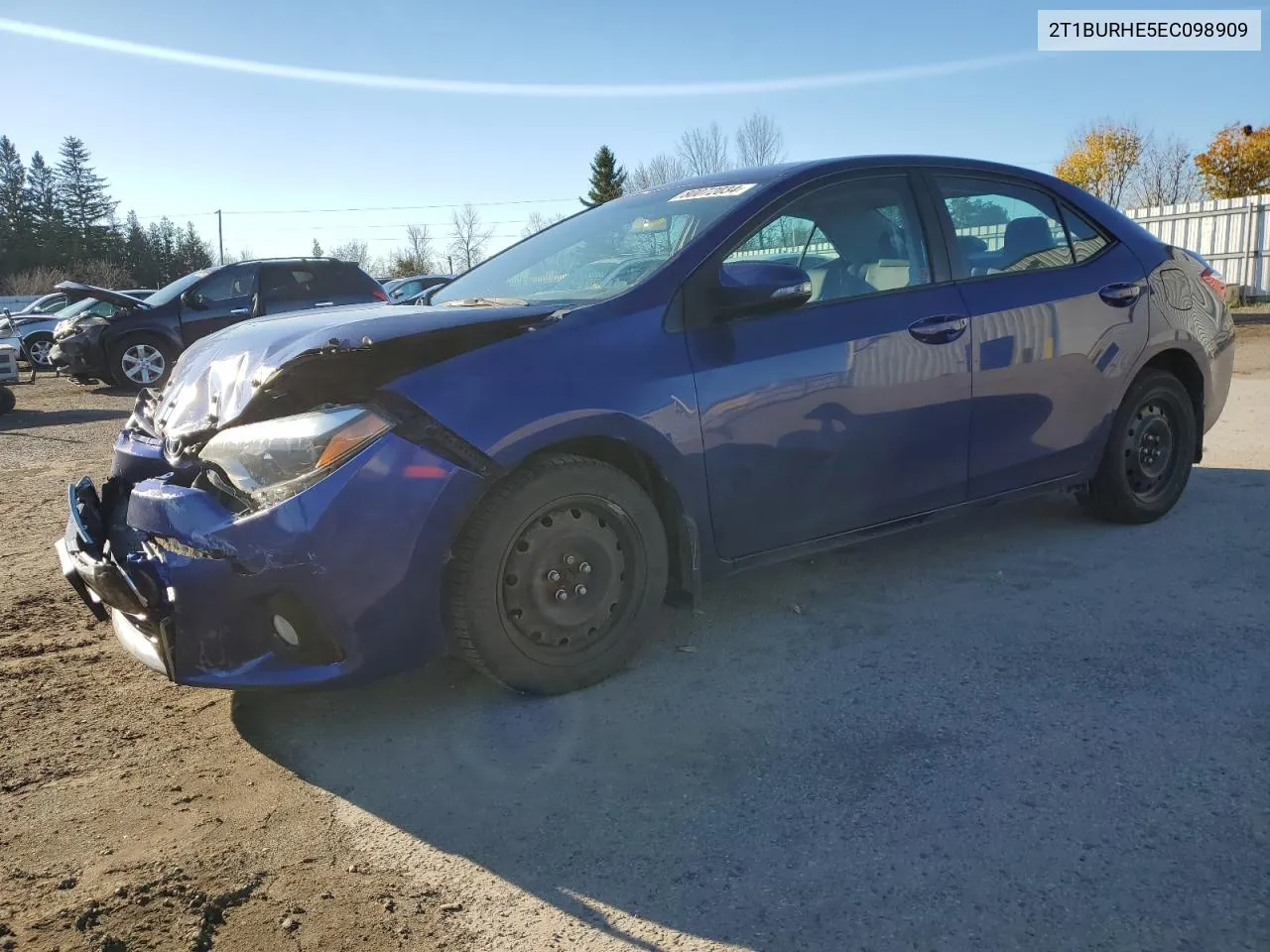 2014 Toyota Corolla L VIN: 2T1BURHE5EC098909 Lot: 80072034