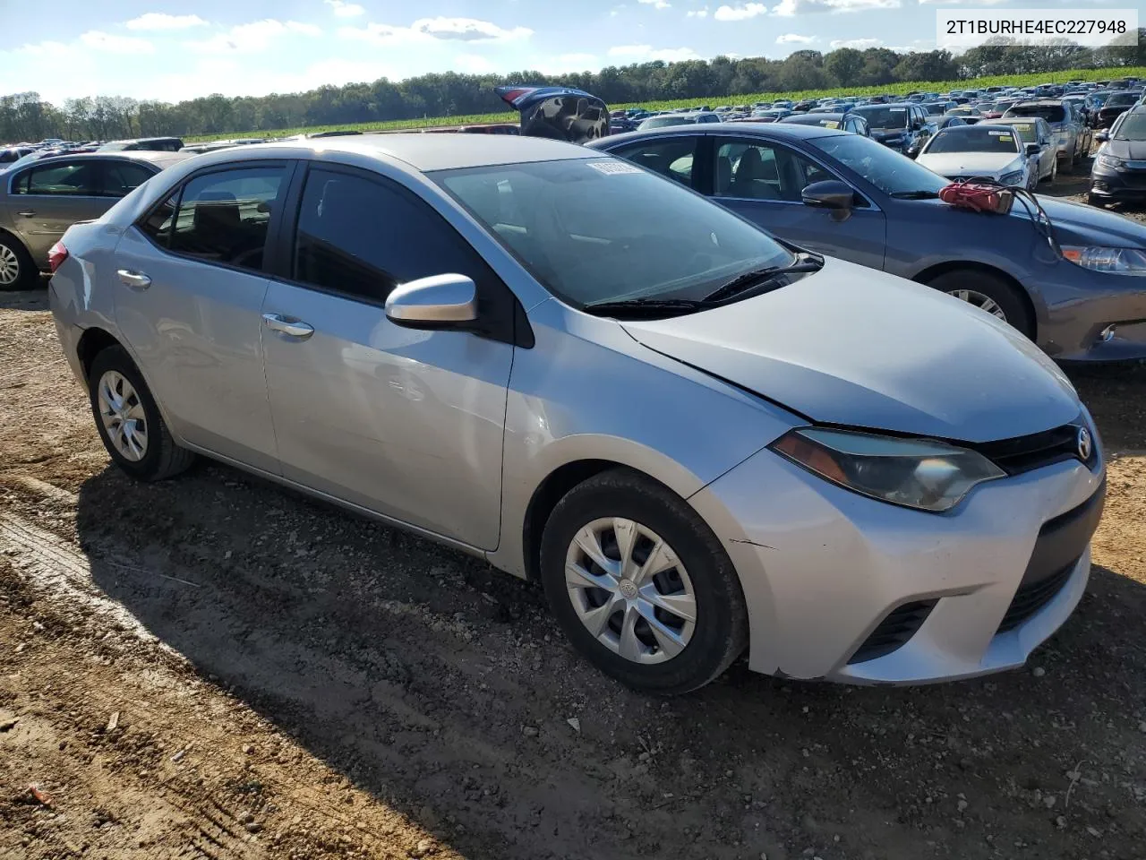 2014 Toyota Corolla L VIN: 2T1BURHE4EC227948 Lot: 80157214