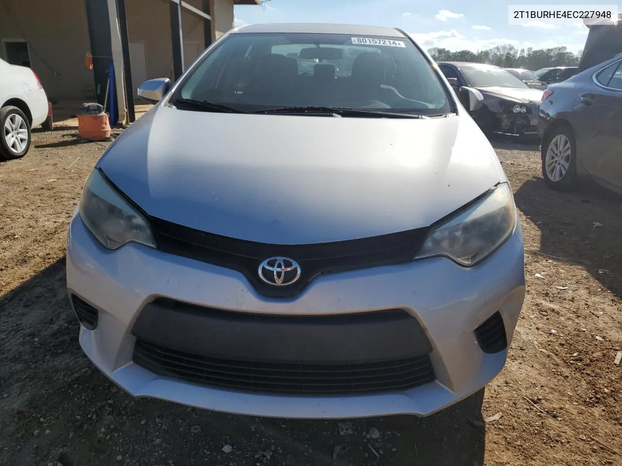 2014 Toyota Corolla L VIN: 2T1BURHE4EC227948 Lot: 80157214