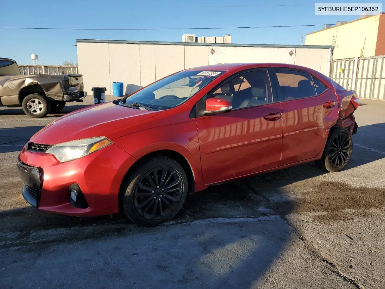 2014 Toyota Corolla L VIN: 5YFBURHE5EP106362 Lot: 80157354