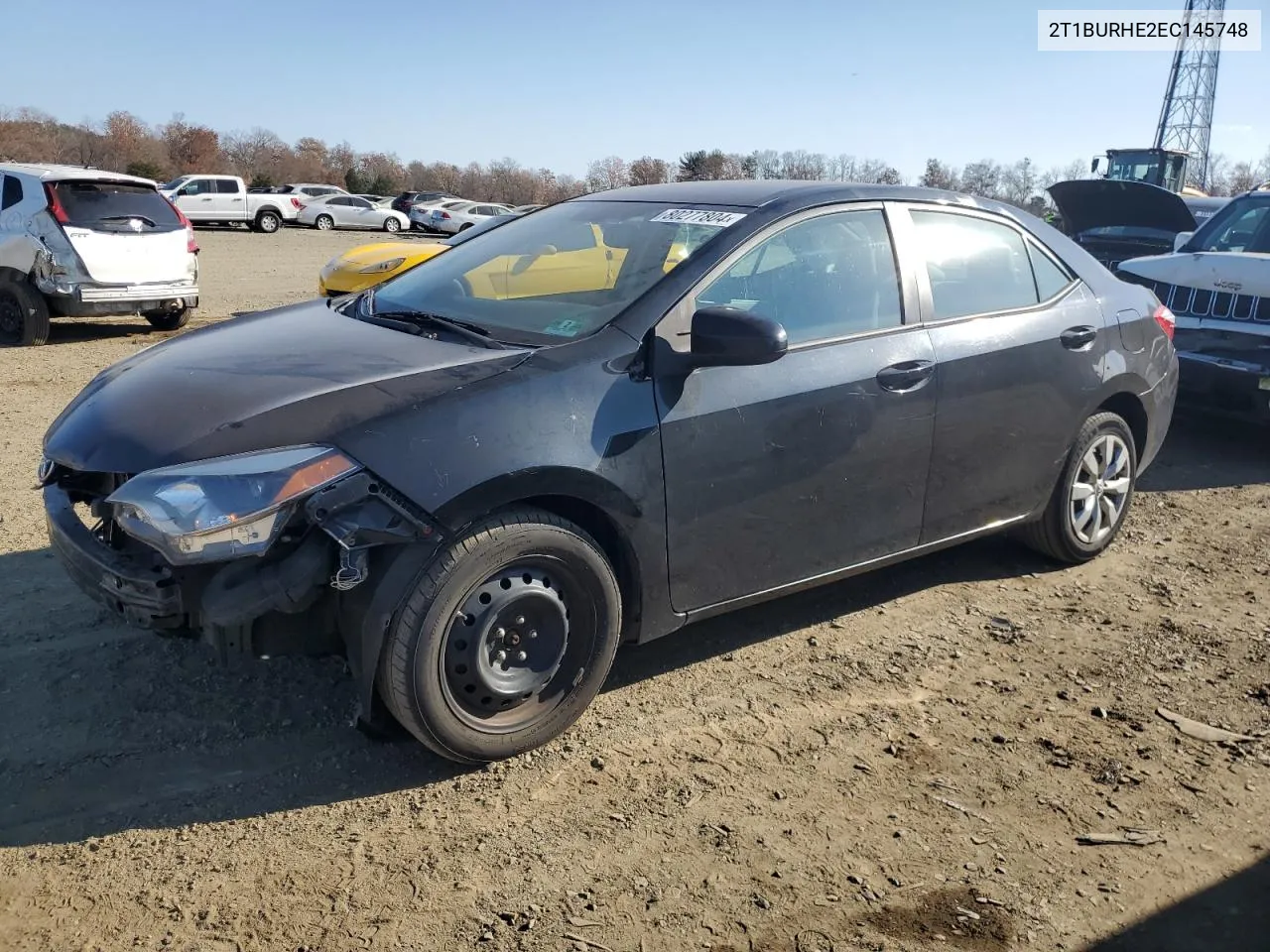 2014 Toyota Corolla L VIN: 2T1BURHE2EC145748 Lot: 80277804