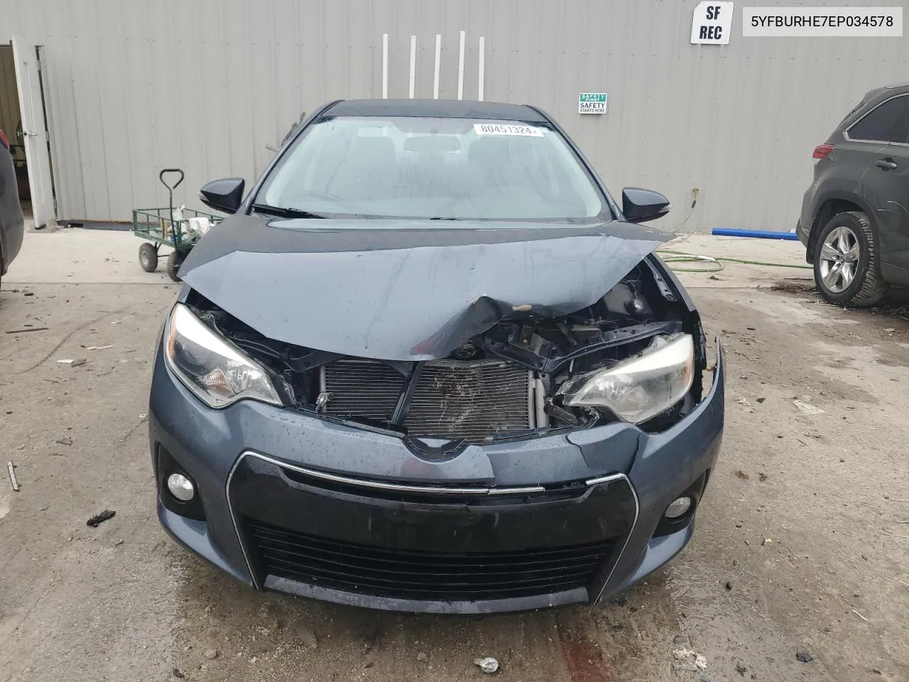 2014 Toyota Corolla L VIN: 5YFBURHE7EP034578 Lot: 80451324