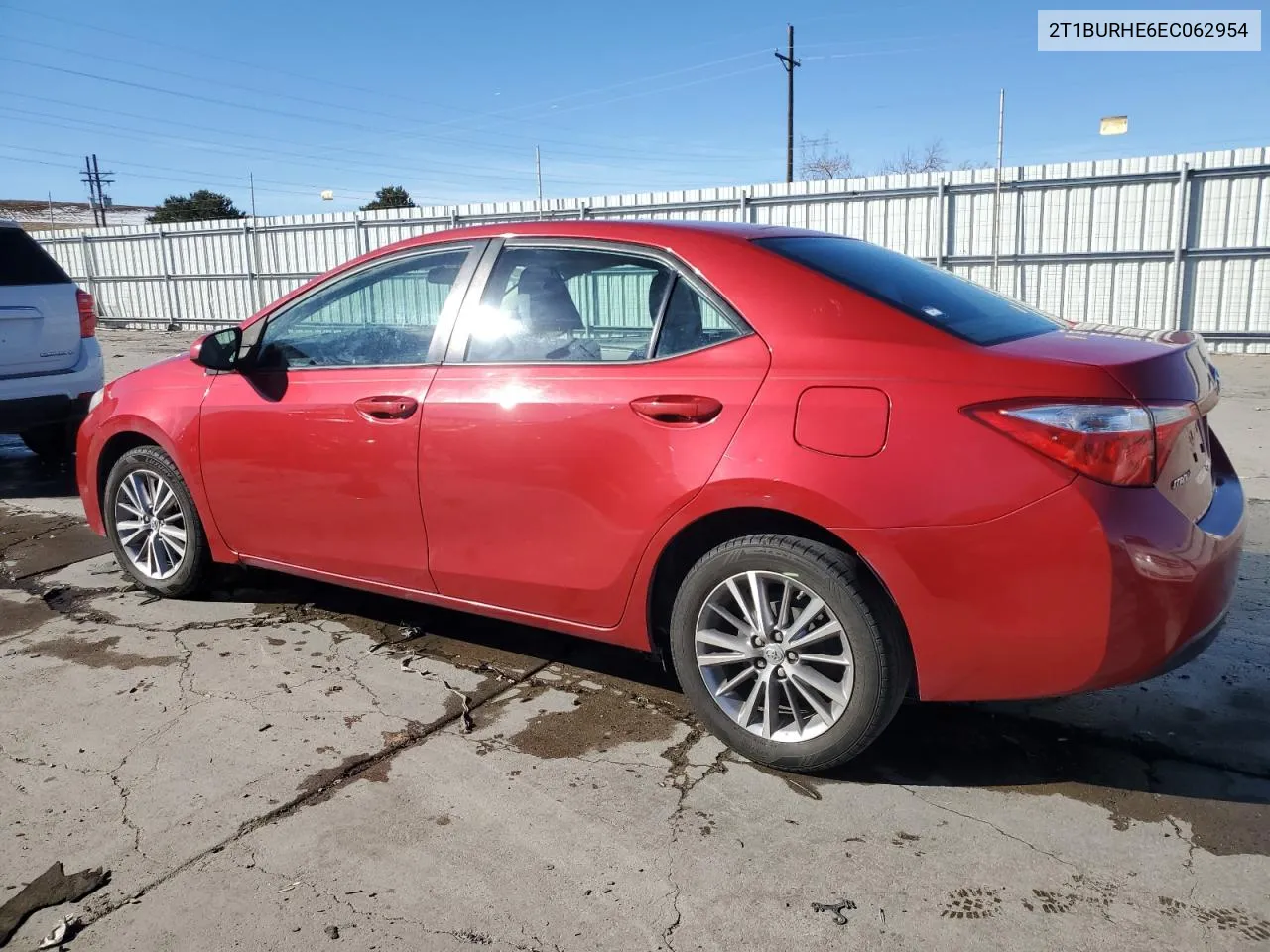 2014 Toyota Corolla L VIN: 2T1BURHE6EC062954 Lot: 80517524