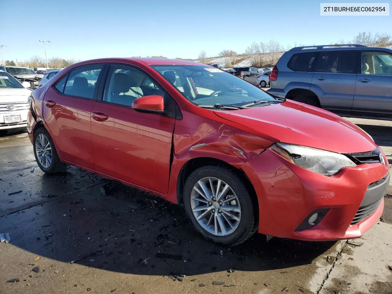 2014 Toyota Corolla L VIN: 2T1BURHE6EC062954 Lot: 80517524