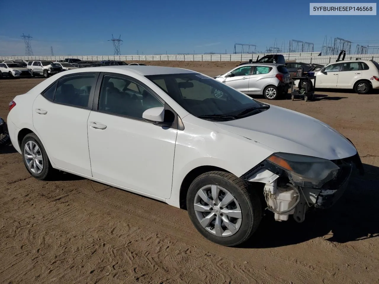 2014 Toyota Corolla L VIN: 5YFBURHE5EP146568 Lot: 80556554