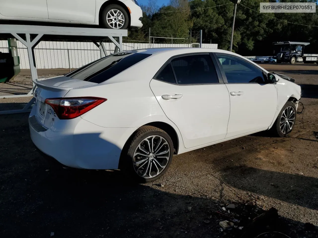 2014 Toyota Corolla L VIN: 5YFBURHE2EP070551 Lot: 80558814