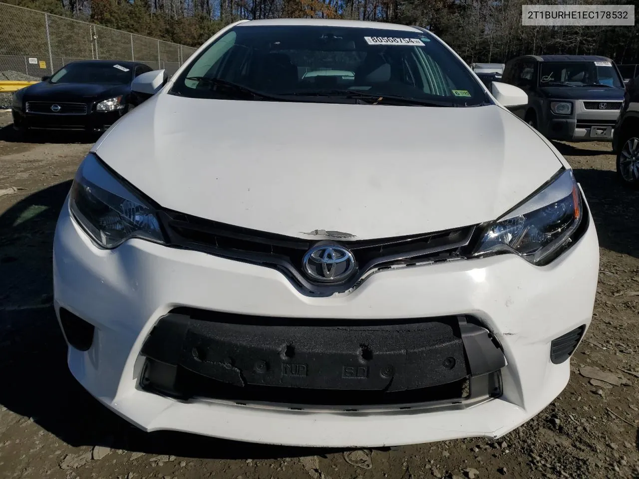 2014 Toyota Corolla L VIN: 2T1BURHE1EC178532 Lot: 80568754