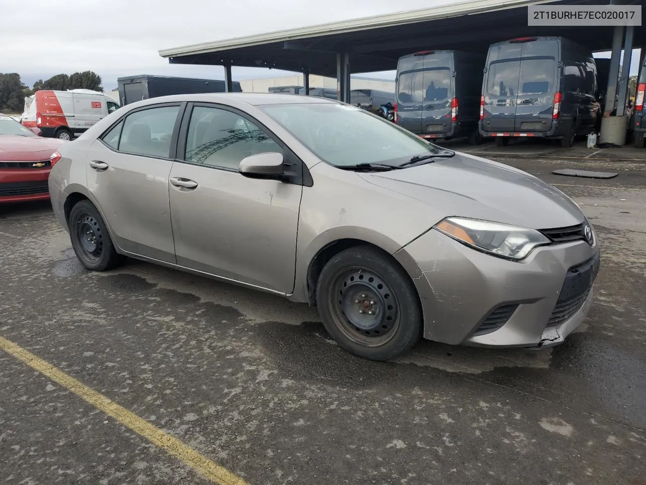 2014 Toyota Corolla L VIN: 2T1BURHE7EC020017 Lot: 80703874