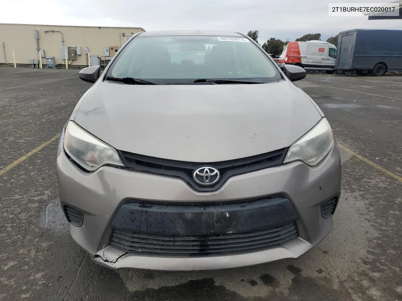 2014 Toyota Corolla L VIN: 2T1BURHE7EC020017 Lot: 80703874