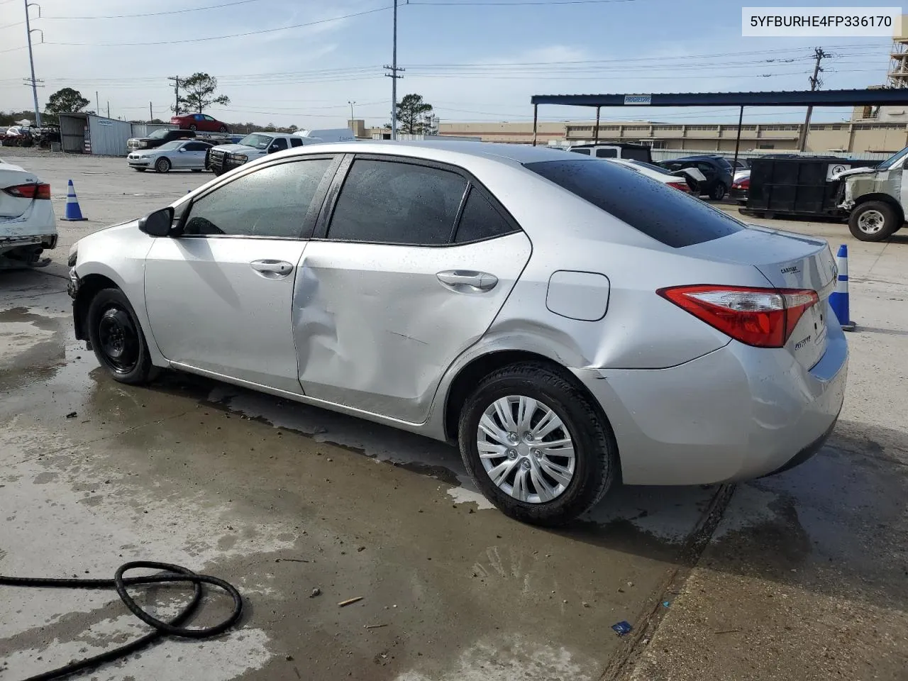 2015 Toyota Corolla L VIN: 5YFBURHE4FP336170 Lot: 37908684