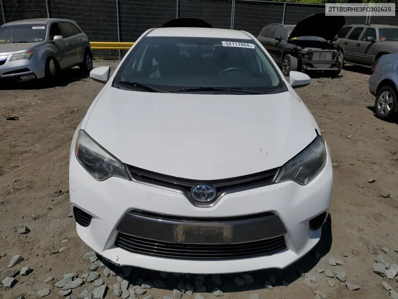 2015 Toyota Corolla L VIN: 2T1BURHE3FC302639 Lot: 52117864