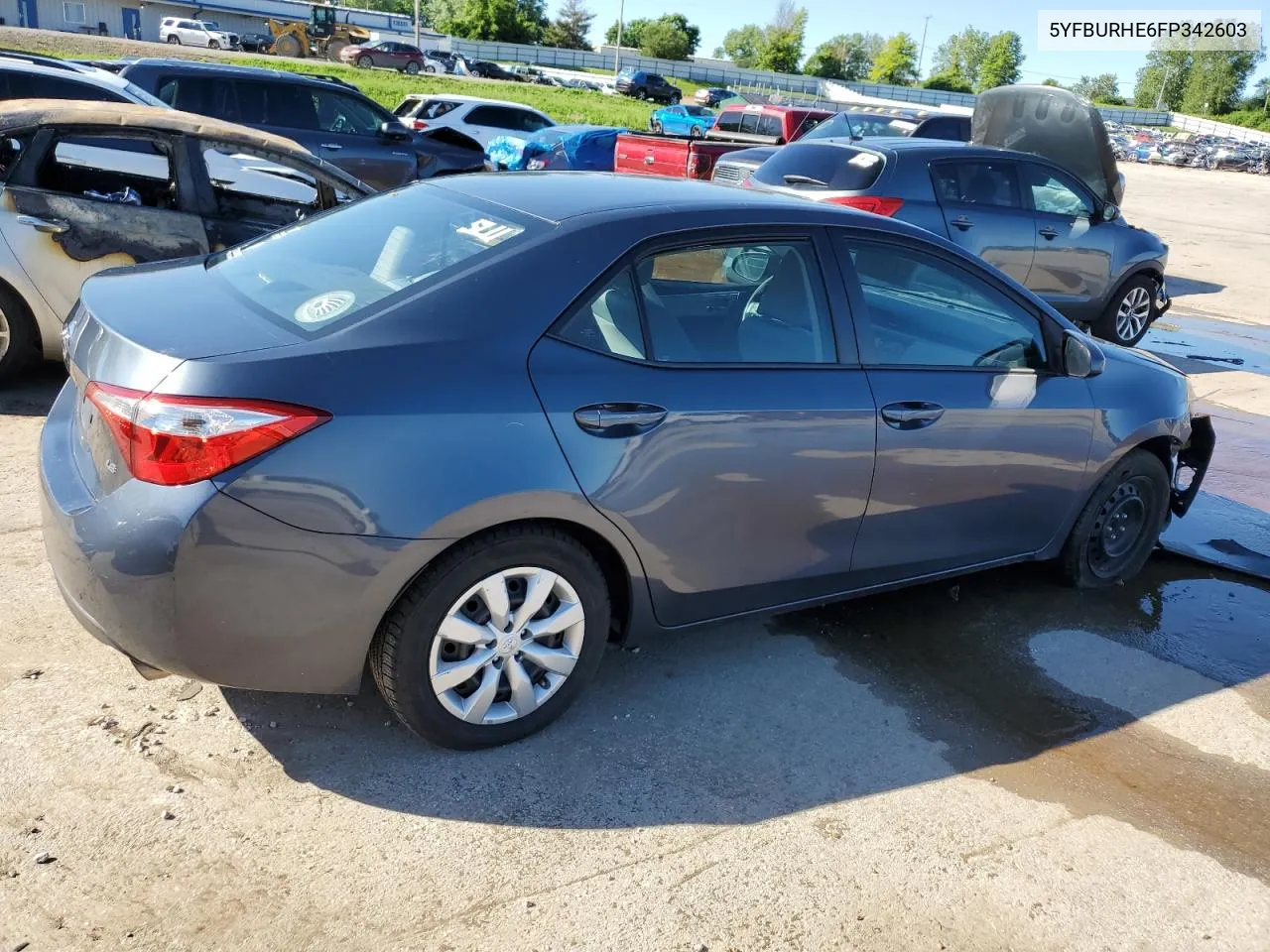 2015 Toyota Corolla L VIN: 5YFBURHE6FP342603 Lot: 56300384