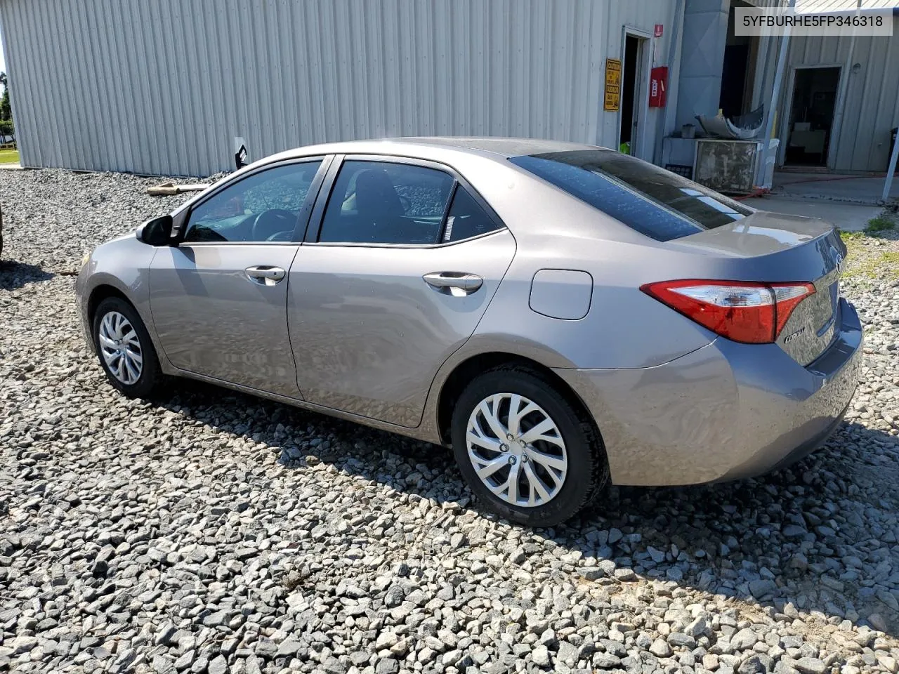 2015 Toyota Corolla L VIN: 5YFBURHE5FP346318 Lot: 57139004