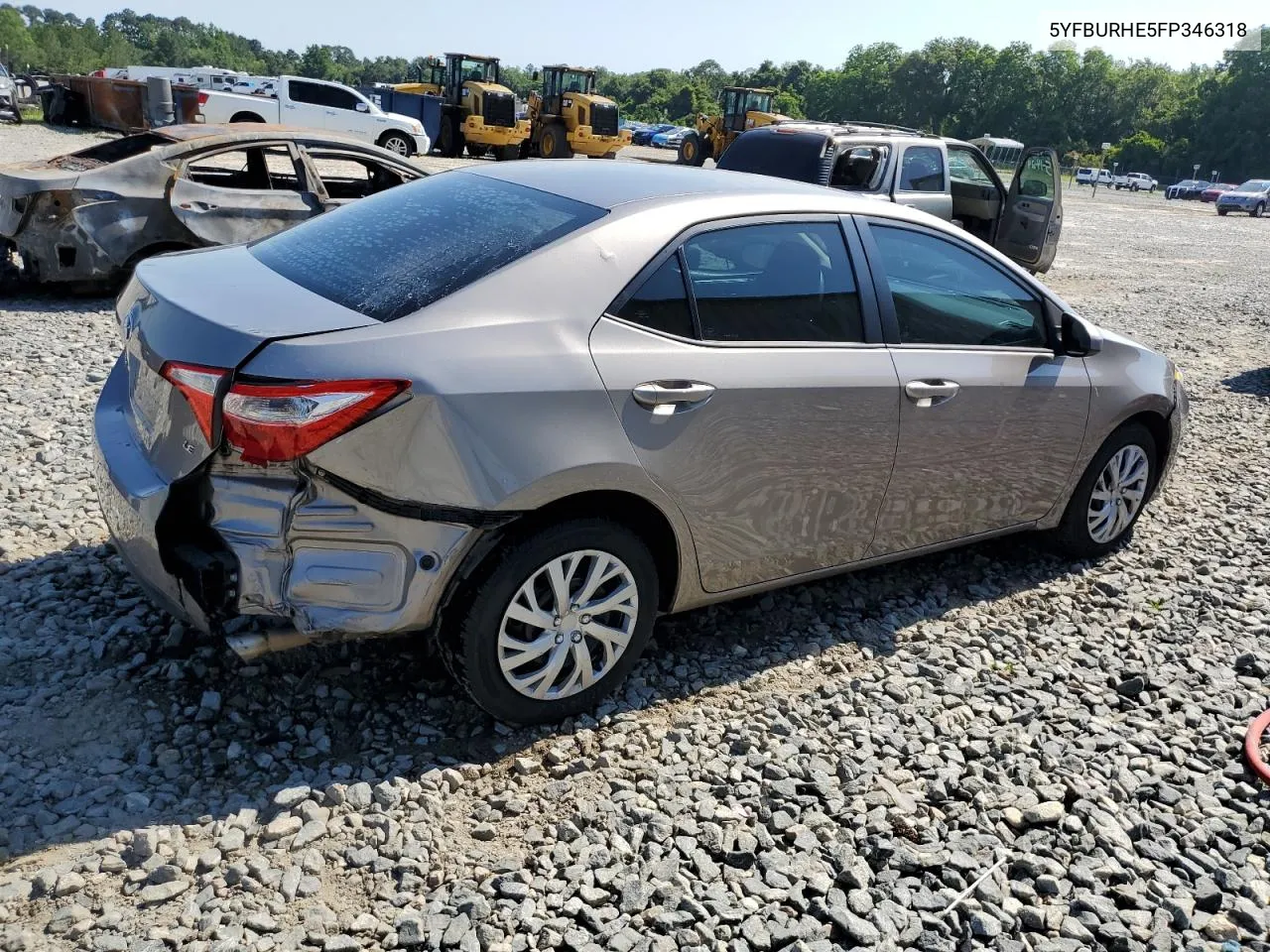 2015 Toyota Corolla L VIN: 5YFBURHE5FP346318 Lot: 57139004