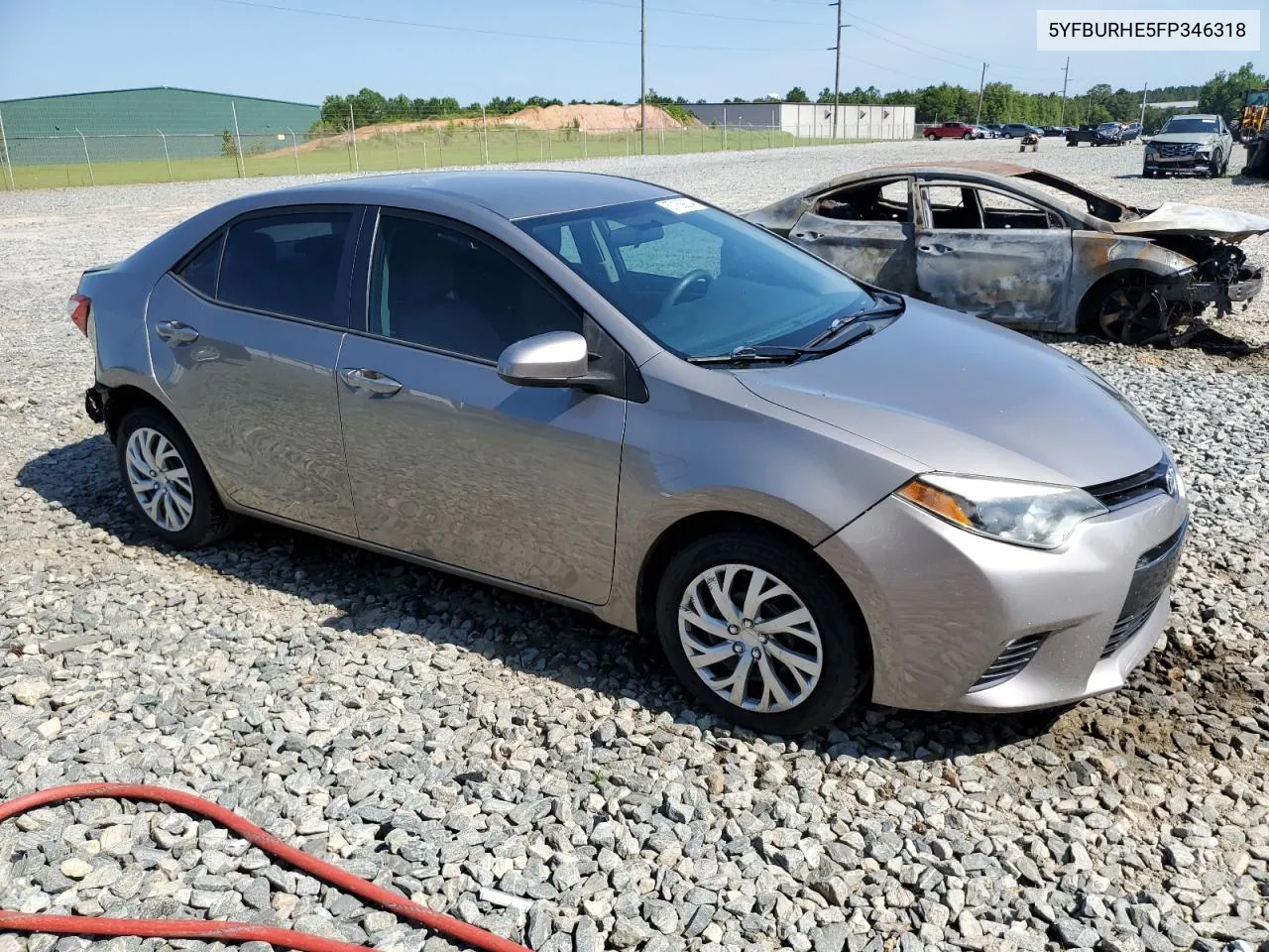 2015 Toyota Corolla L VIN: 5YFBURHE5FP346318 Lot: 57139004