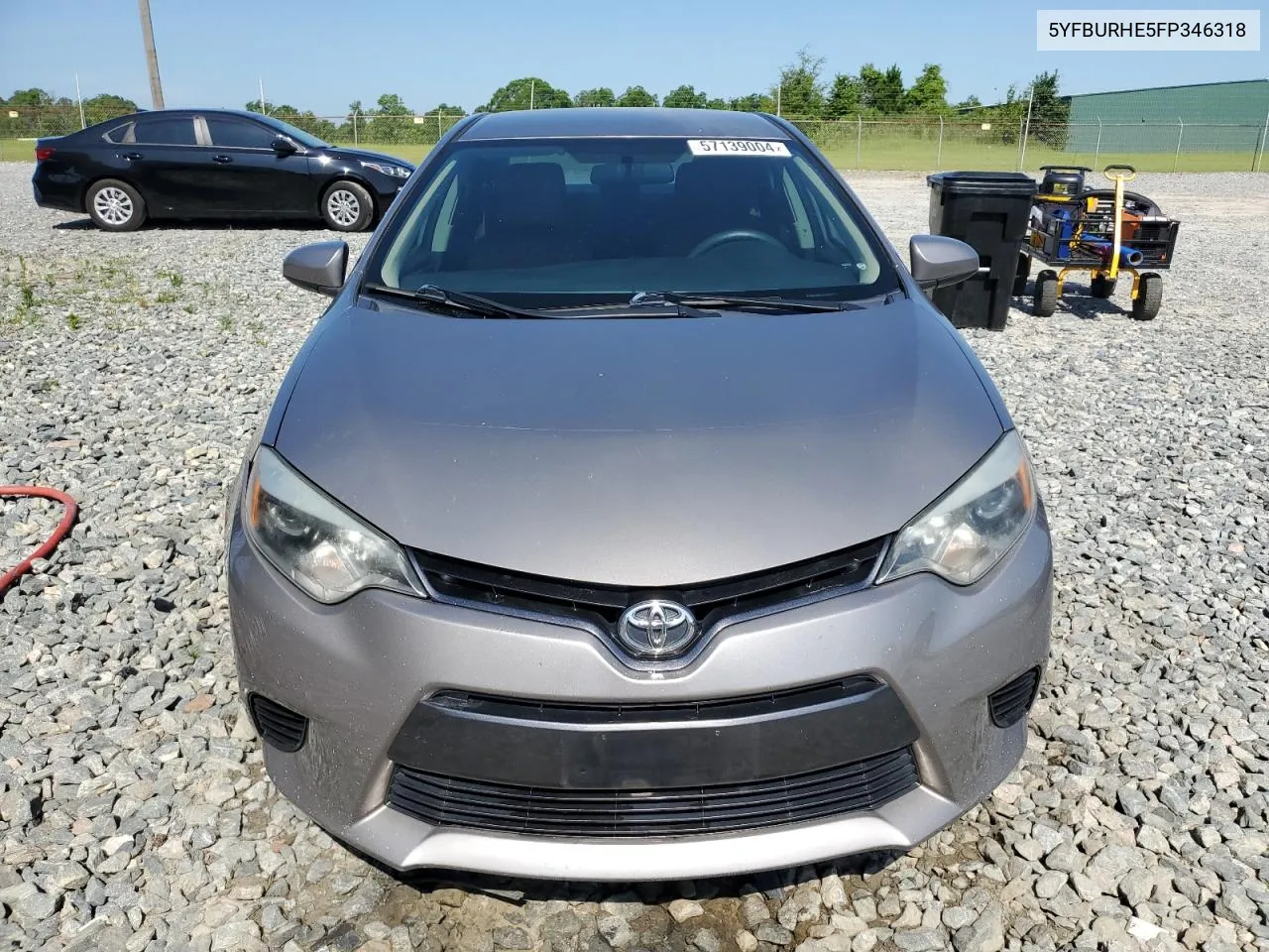 2015 Toyota Corolla L VIN: 5YFBURHE5FP346318 Lot: 57139004