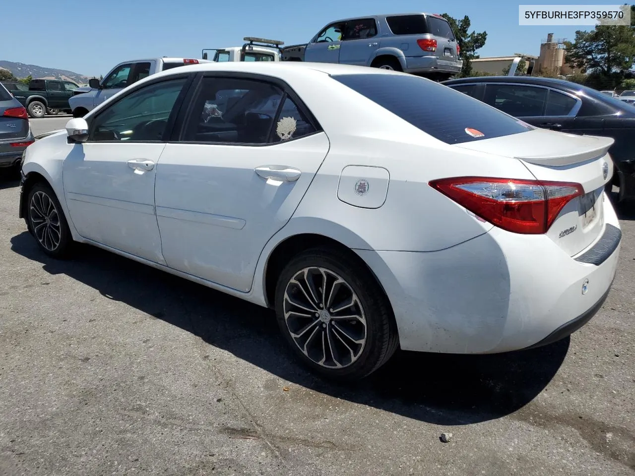 2015 Toyota Corolla L VIN: 5YFBURHE3FP359570 Lot: 57535374