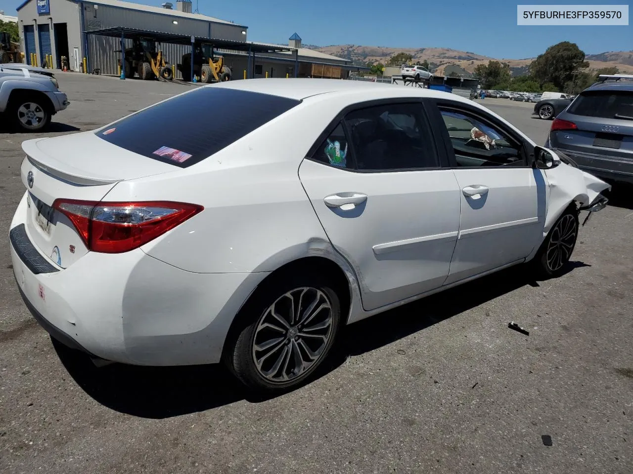 2015 Toyota Corolla L VIN: 5YFBURHE3FP359570 Lot: 57535374