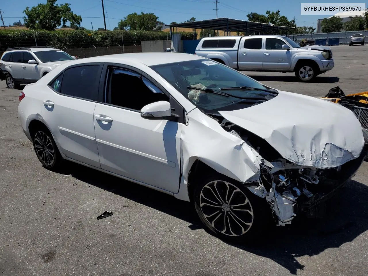 2015 Toyota Corolla L VIN: 5YFBURHE3FP359570 Lot: 57535374