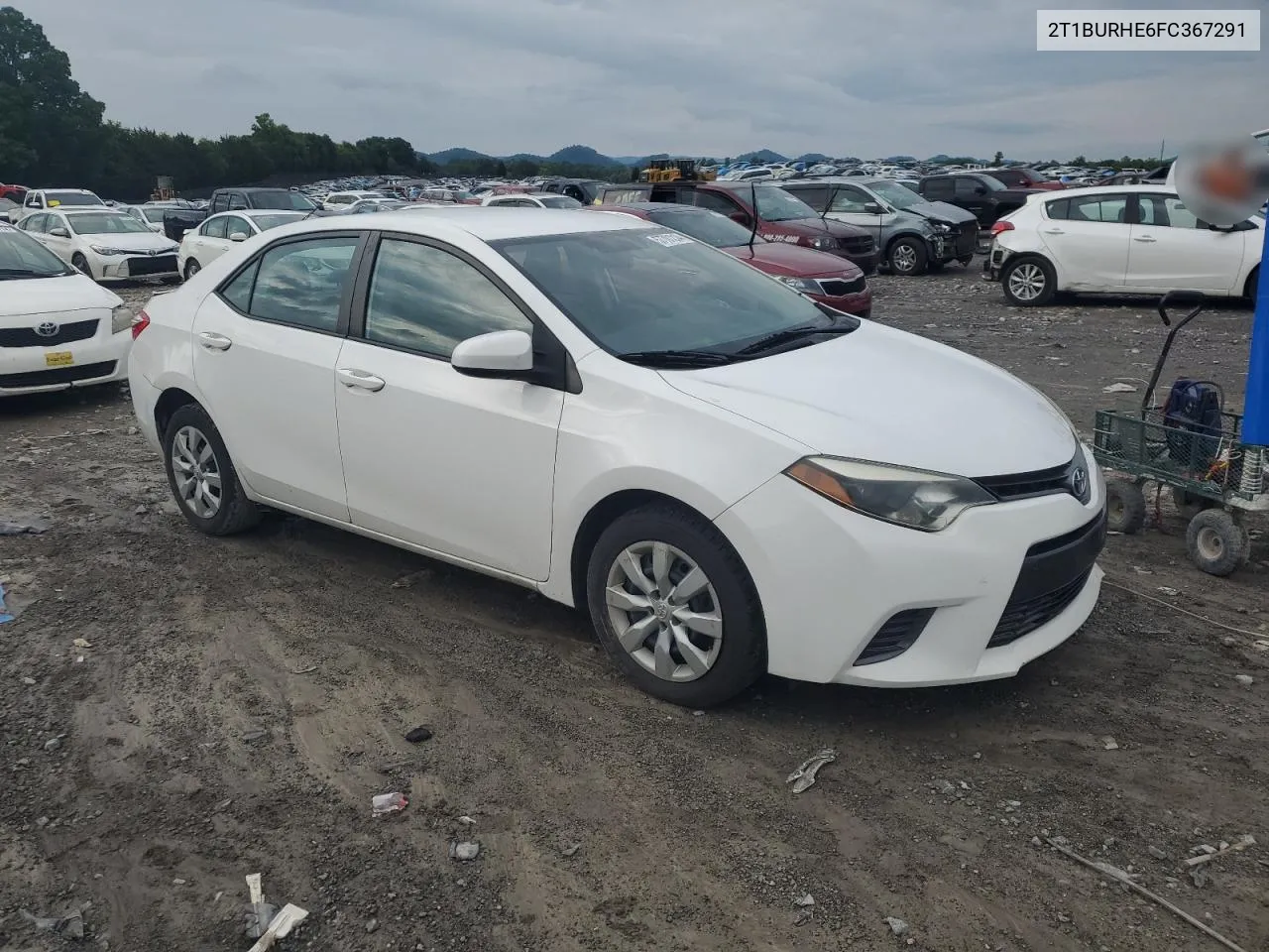 2015 Toyota Corolla L VIN: 2T1BURHE6FC367291 Lot: 57701214