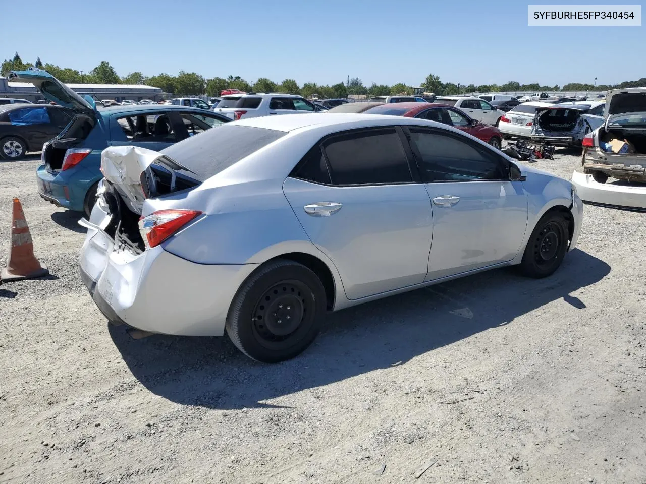 2015 Toyota Corolla L VIN: 5YFBURHE5FP340454 Lot: 57727704