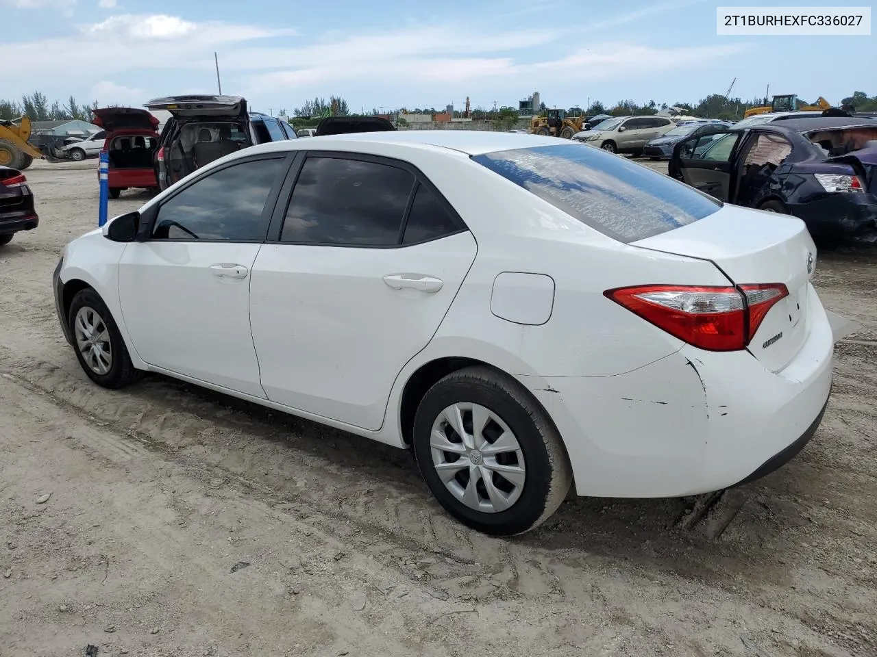 2015 Toyota Corolla L VIN: 2T1BURHEXFC336027 Lot: 58057163