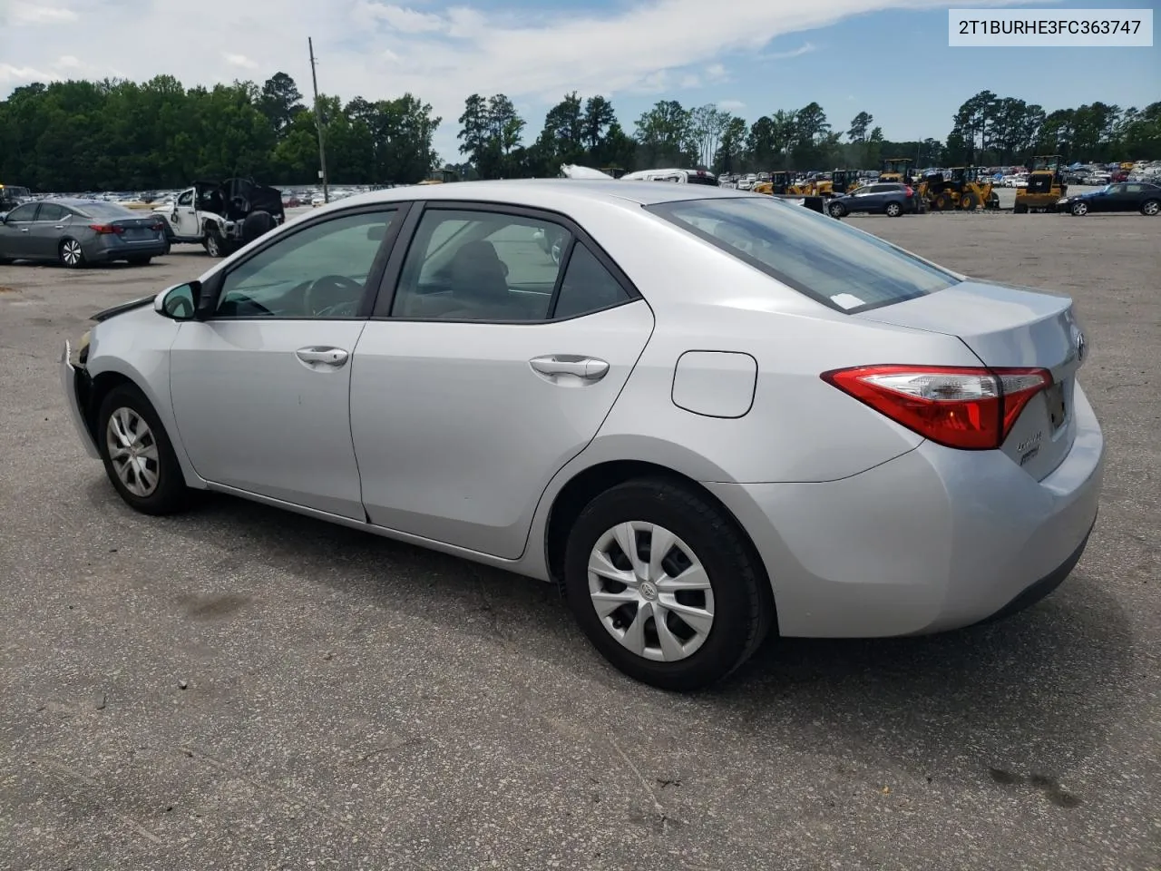 2015 Toyota Corolla L VIN: 2T1BURHE3FC363747 Lot: 58326054