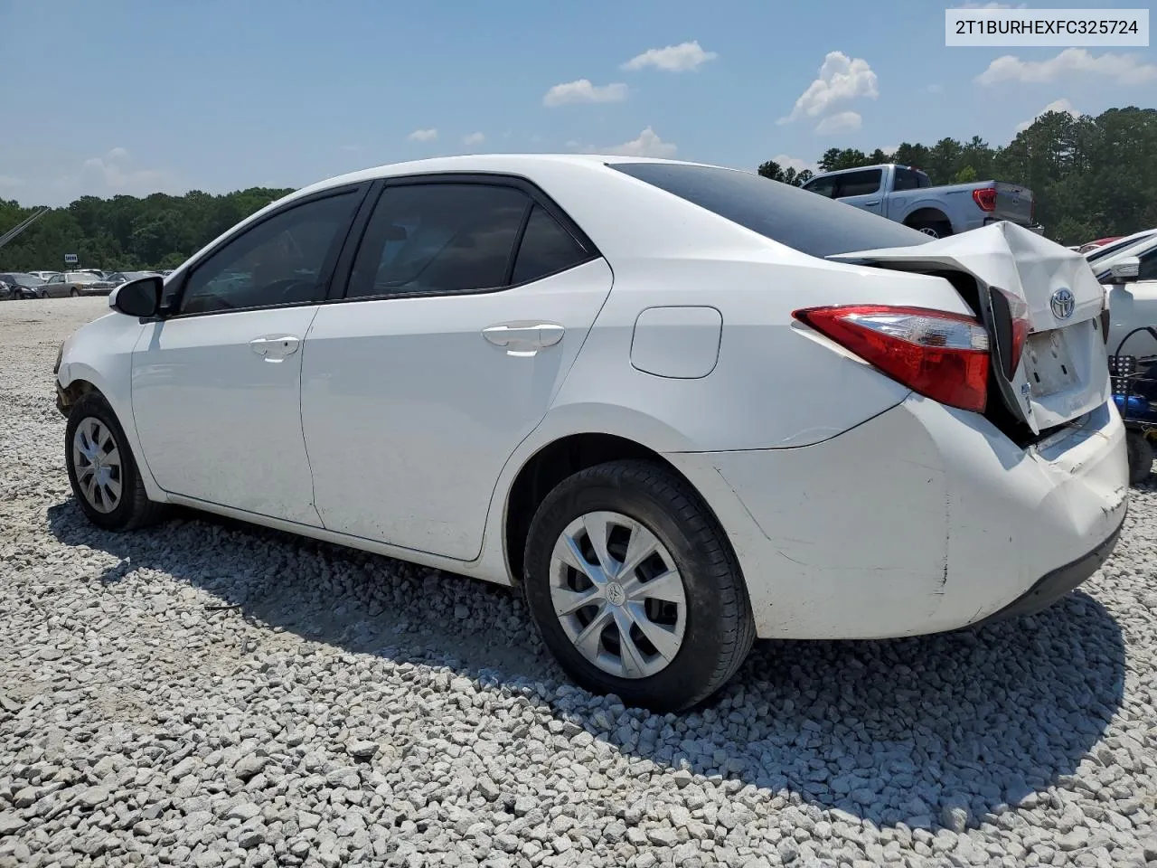 2015 Toyota Corolla L VIN: 2T1BURHEXFC325724 Lot: 59068174