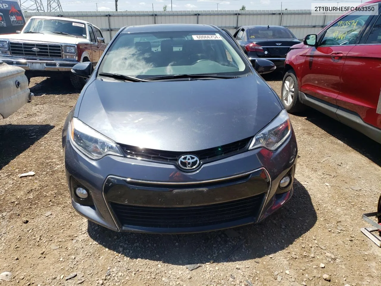 2015 Toyota Corolla L VIN: 2T1BURHE5FC463350 Lot: 60066754