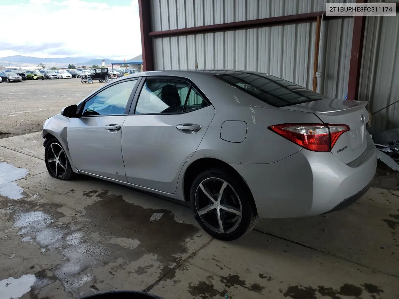 2T1BURHE8FC311174 2015 Toyota Corolla L