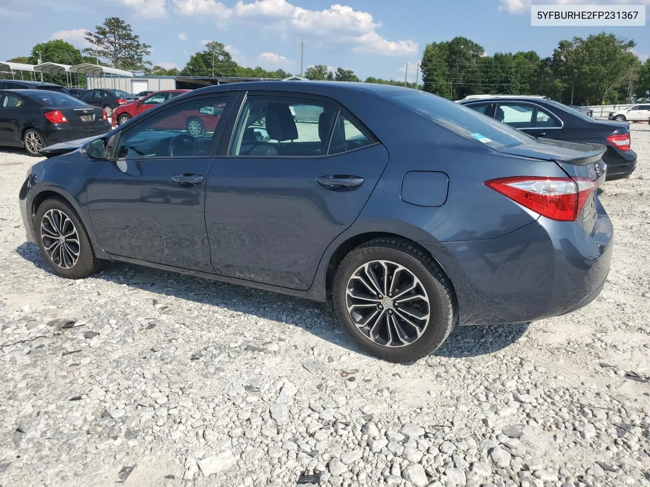 2015 Toyota Corolla L VIN: 5YFBURHE2FP231367 Lot: 60847494