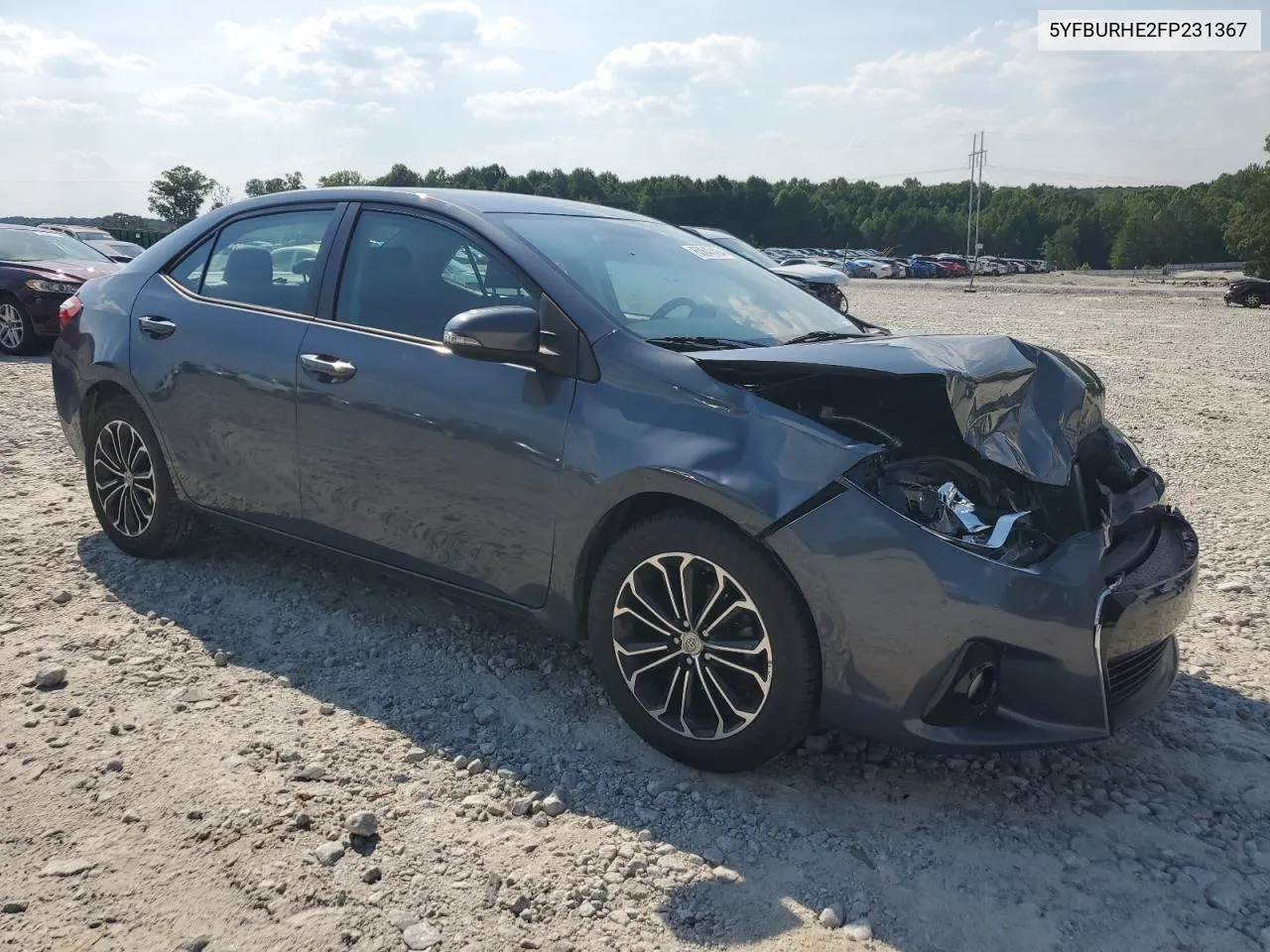 2015 Toyota Corolla L VIN: 5YFBURHE2FP231367 Lot: 60847494