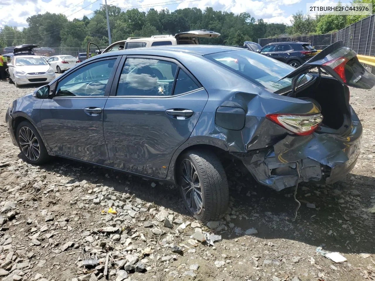 2015 Toyota Corolla L VIN: 2T1BURHE2FC443976 Lot: 61462784