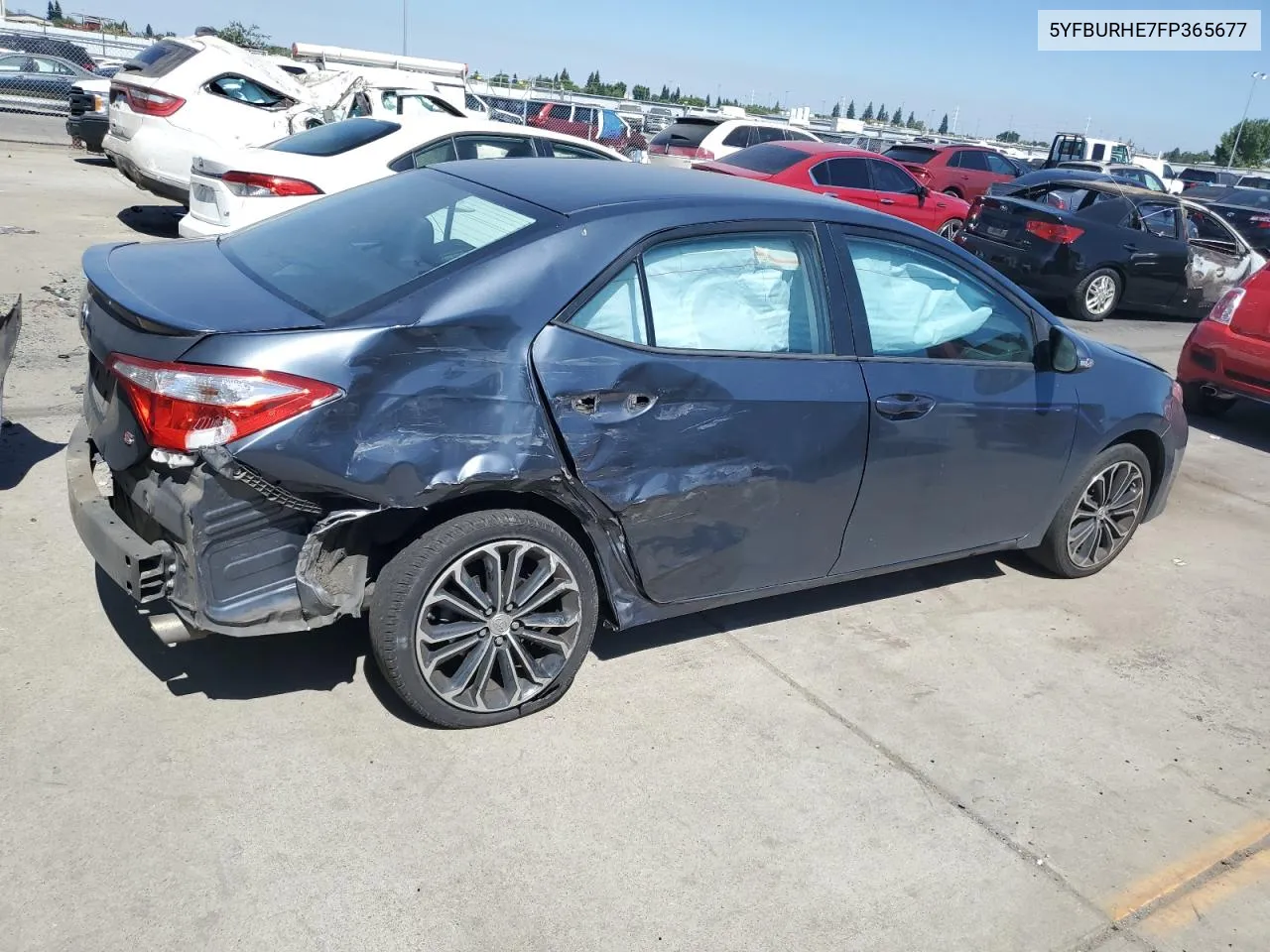 2015 Toyota Corolla L VIN: 5YFBURHE7FP365677 Lot: 61741804