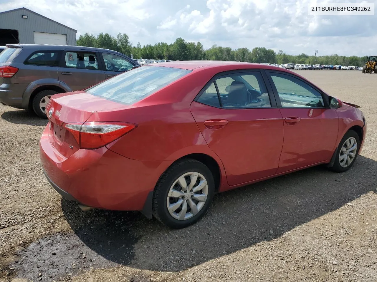 2015 Toyota Corolla L VIN: 2T1BURHE8FC349262 Lot: 62193124