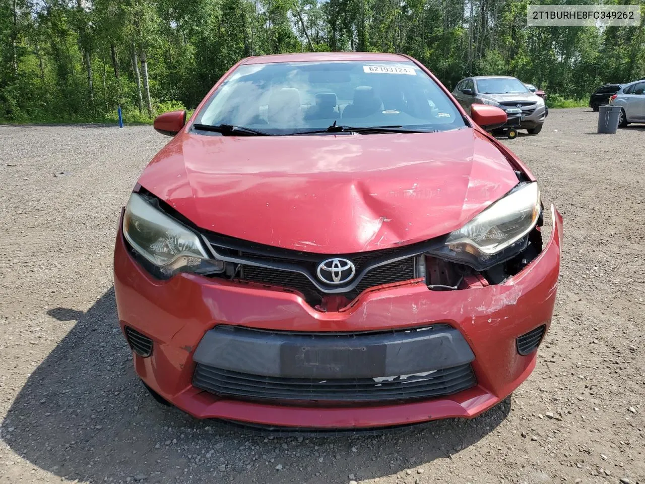 2T1BURHE8FC349262 2015 Toyota Corolla L