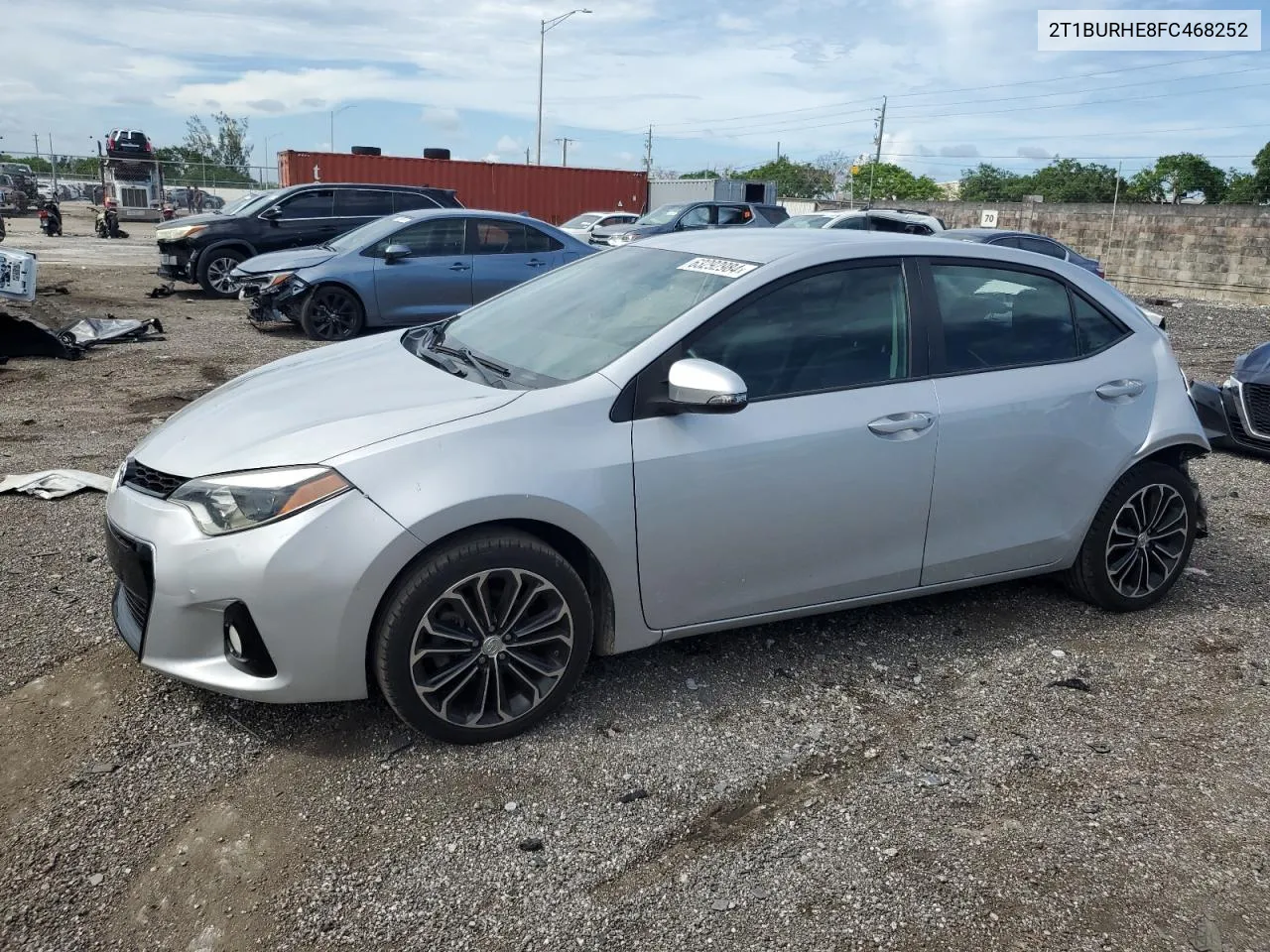 2015 Toyota Corolla L VIN: 2T1BURHE8FC468252 Lot: 63292984