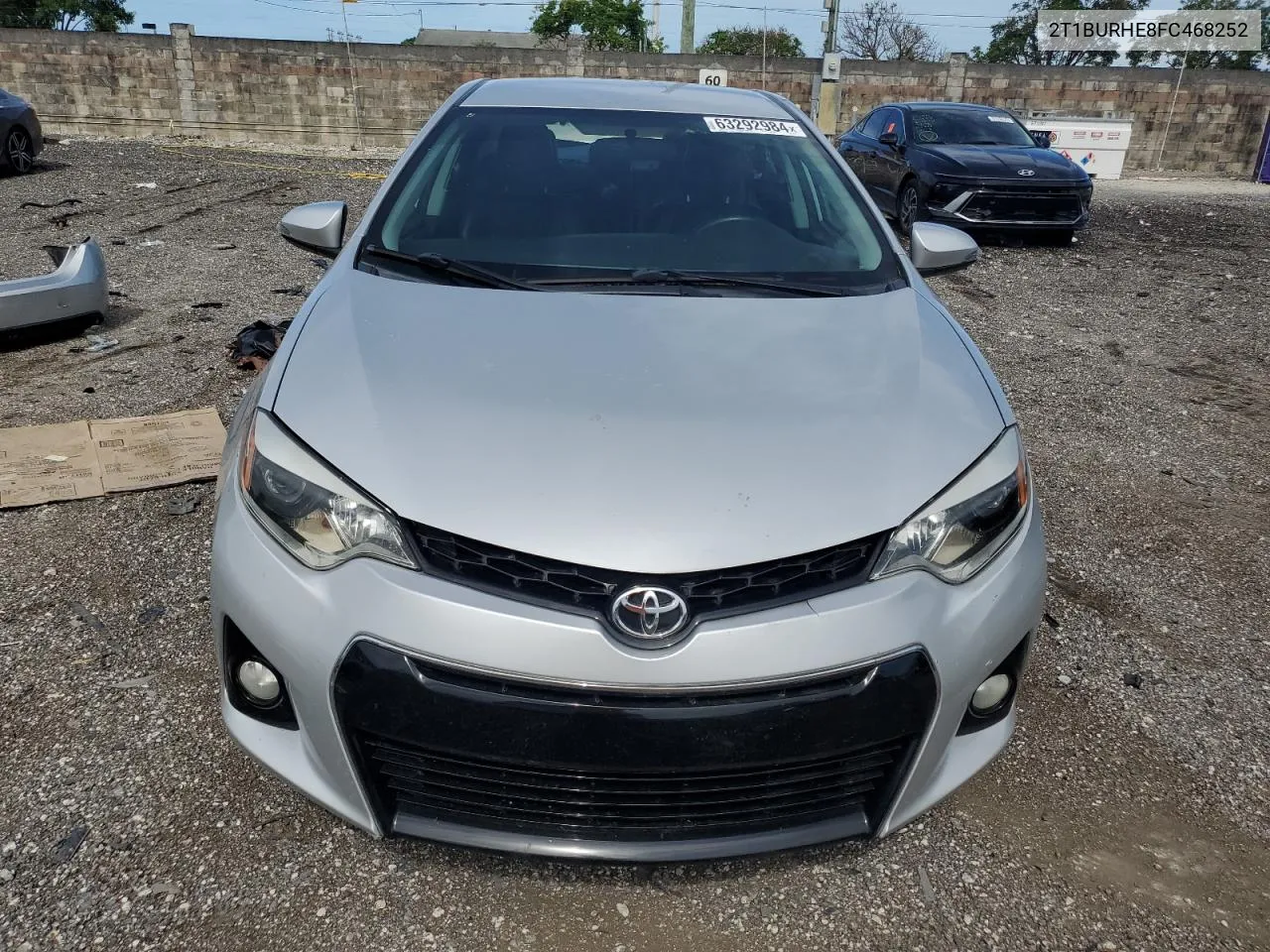 2015 Toyota Corolla L VIN: 2T1BURHE8FC468252 Lot: 63292984