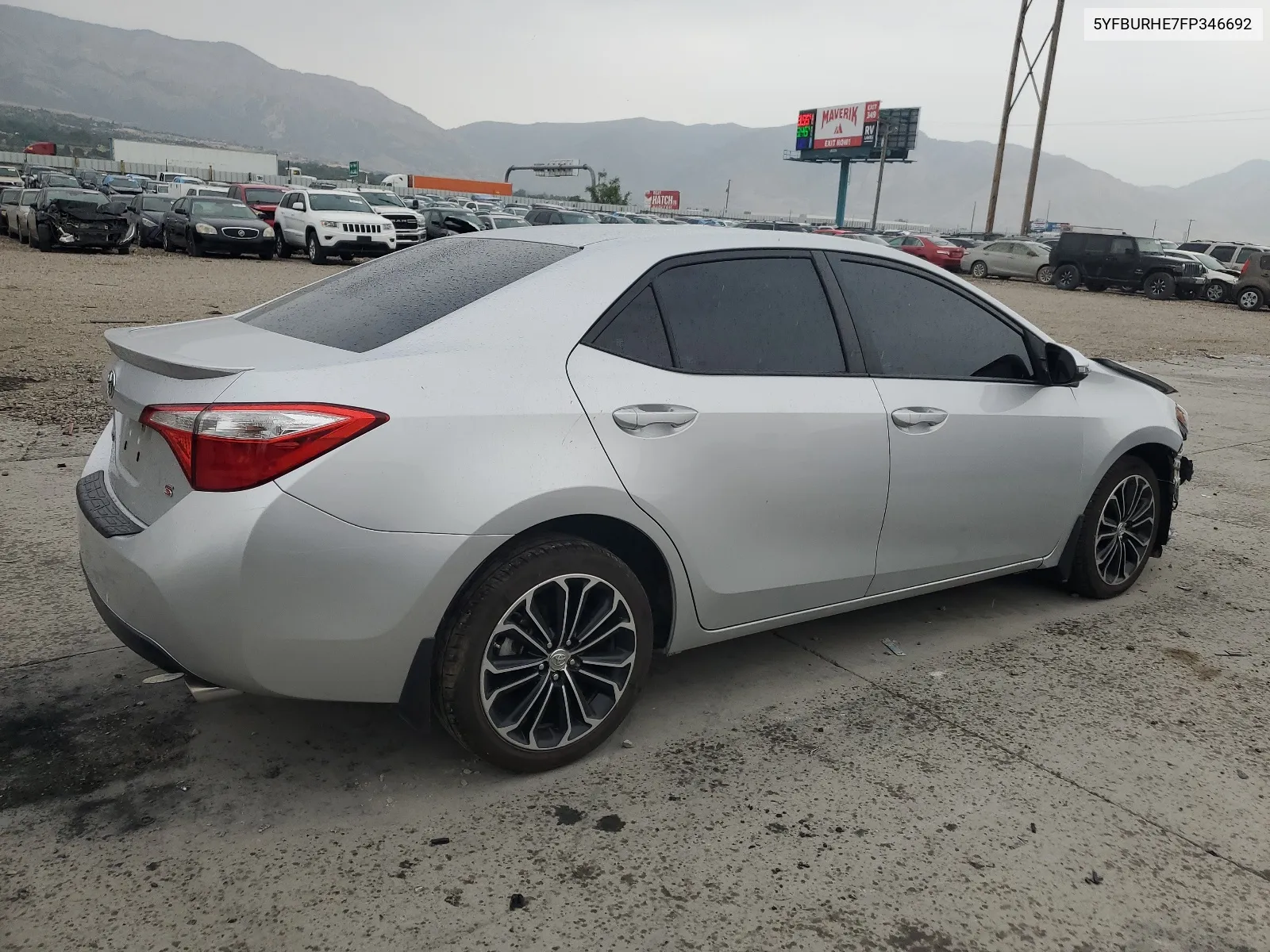 2015 Toyota Corolla L VIN: 5YFBURHE7FP346692 Lot: 64700734