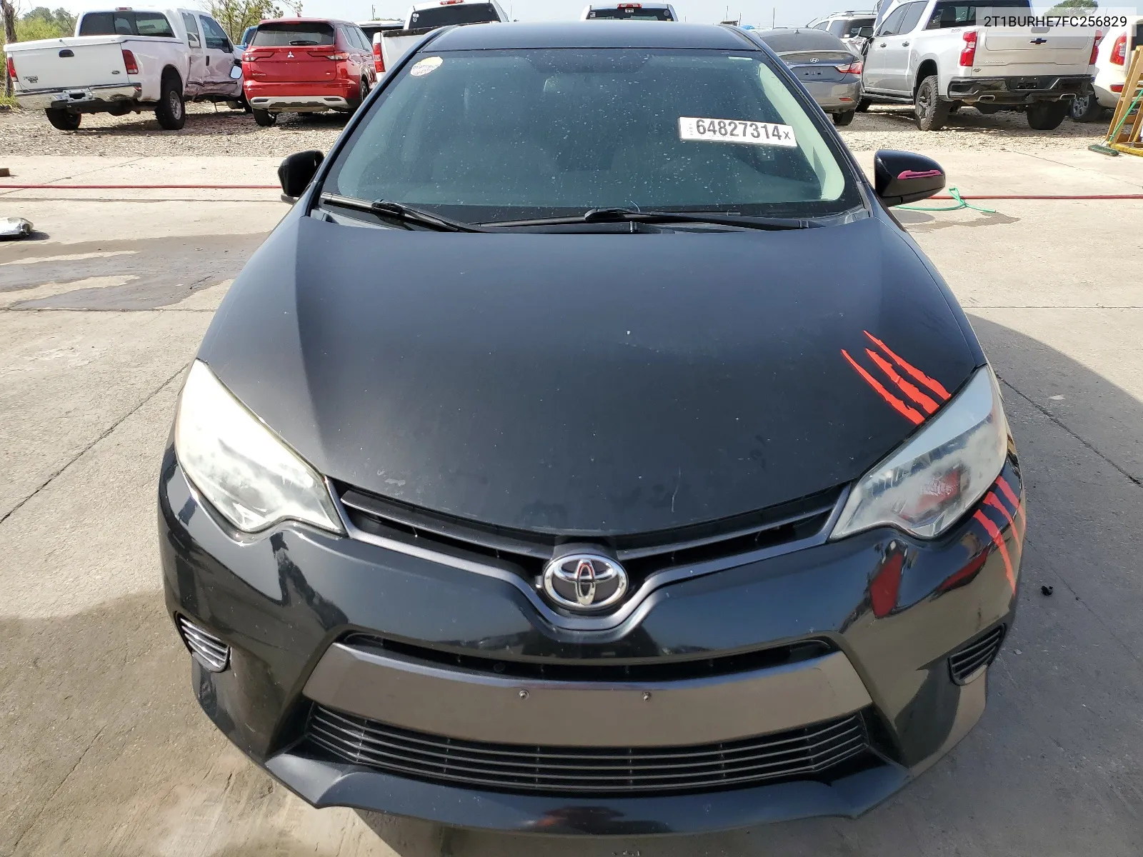 2015 Toyota Corolla L VIN: 2T1BURHE7FC256829 Lot: 64827314