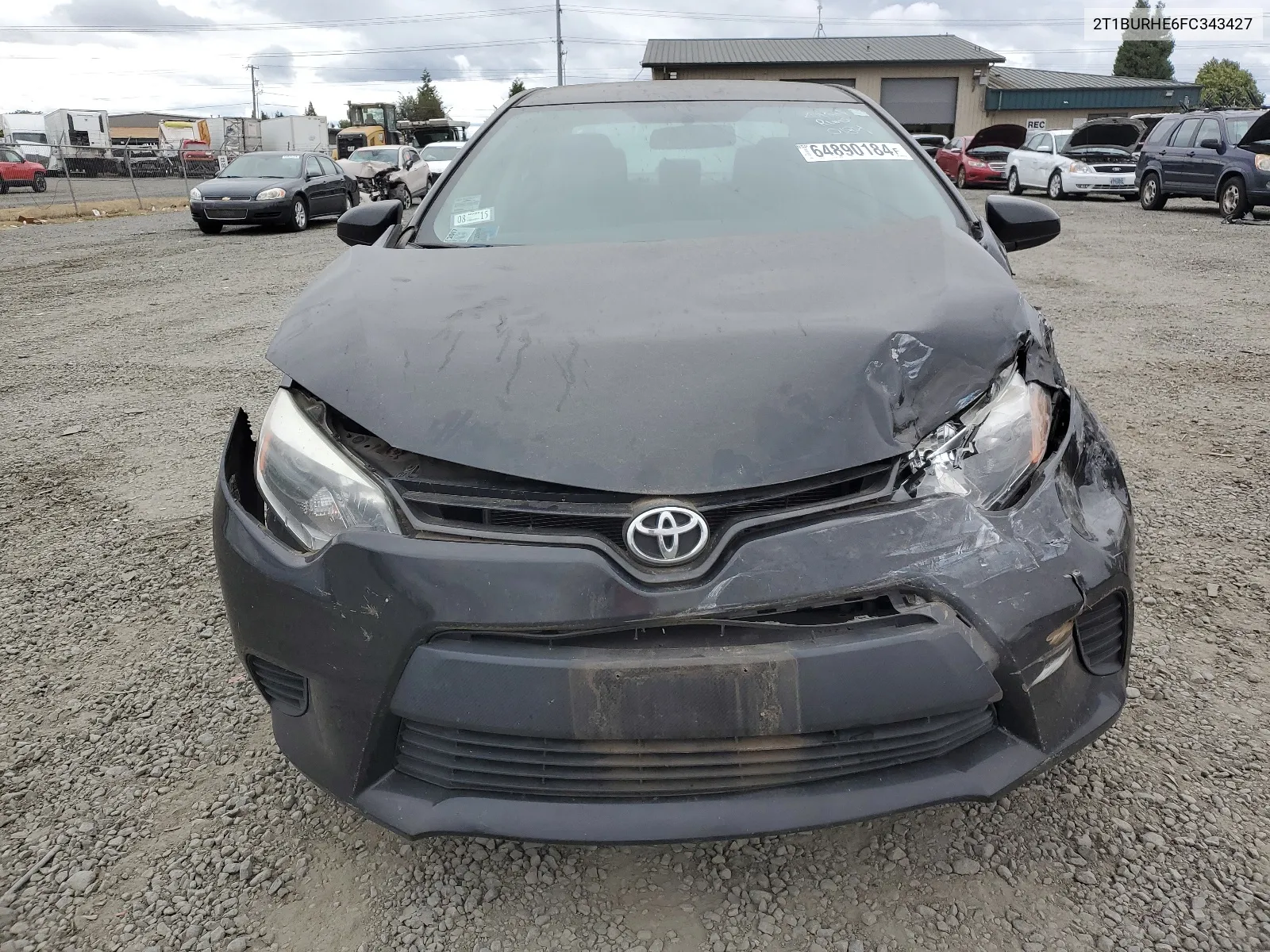 2015 Toyota Corolla L VIN: 2T1BURHE6FC343427 Lot: 64890184