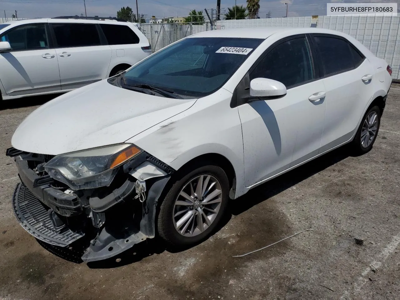 2015 Toyota Corolla L VIN: 5YFBURHE8FP180683 Lot: 65423404