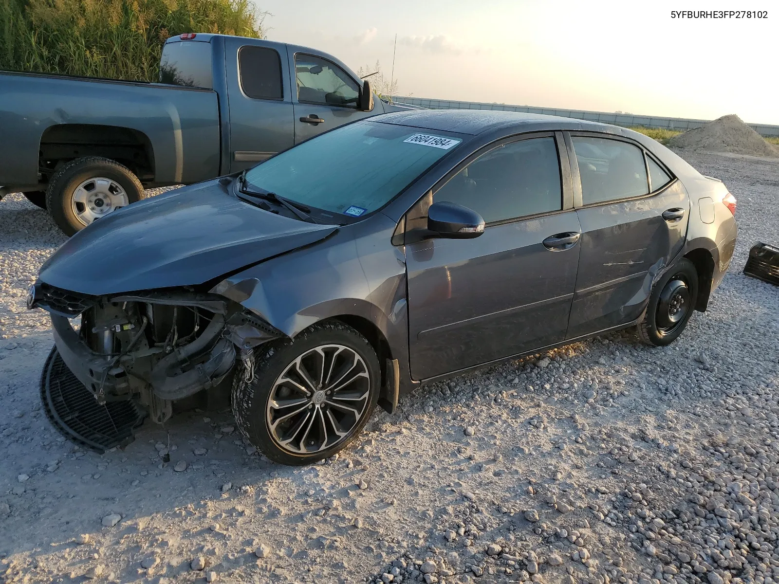 2015 Toyota Corolla L VIN: 5YFBURHE3FP278102 Lot: 66041984