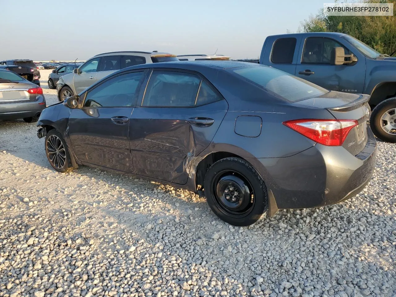 2015 Toyota Corolla L VIN: 5YFBURHE3FP278102 Lot: 66041984