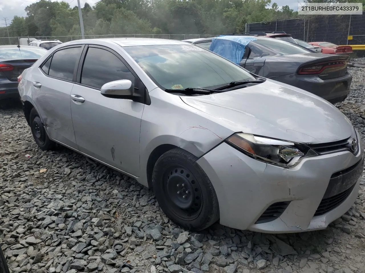 2T1BURHE0FC433379 2015 Toyota Corolla L