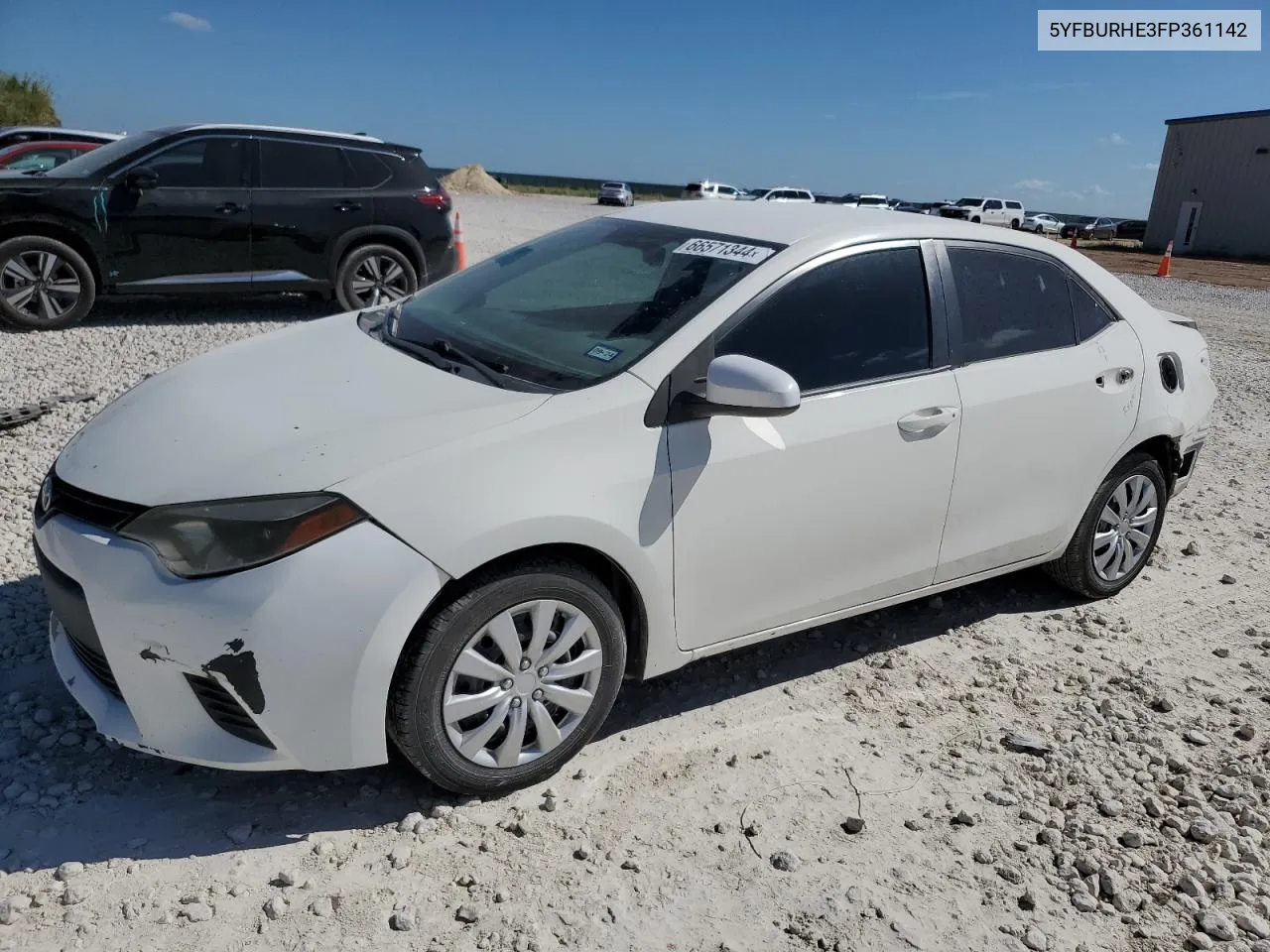 2015 Toyota Corolla L VIN: 5YFBURHE3FP361142 Lot: 66571344