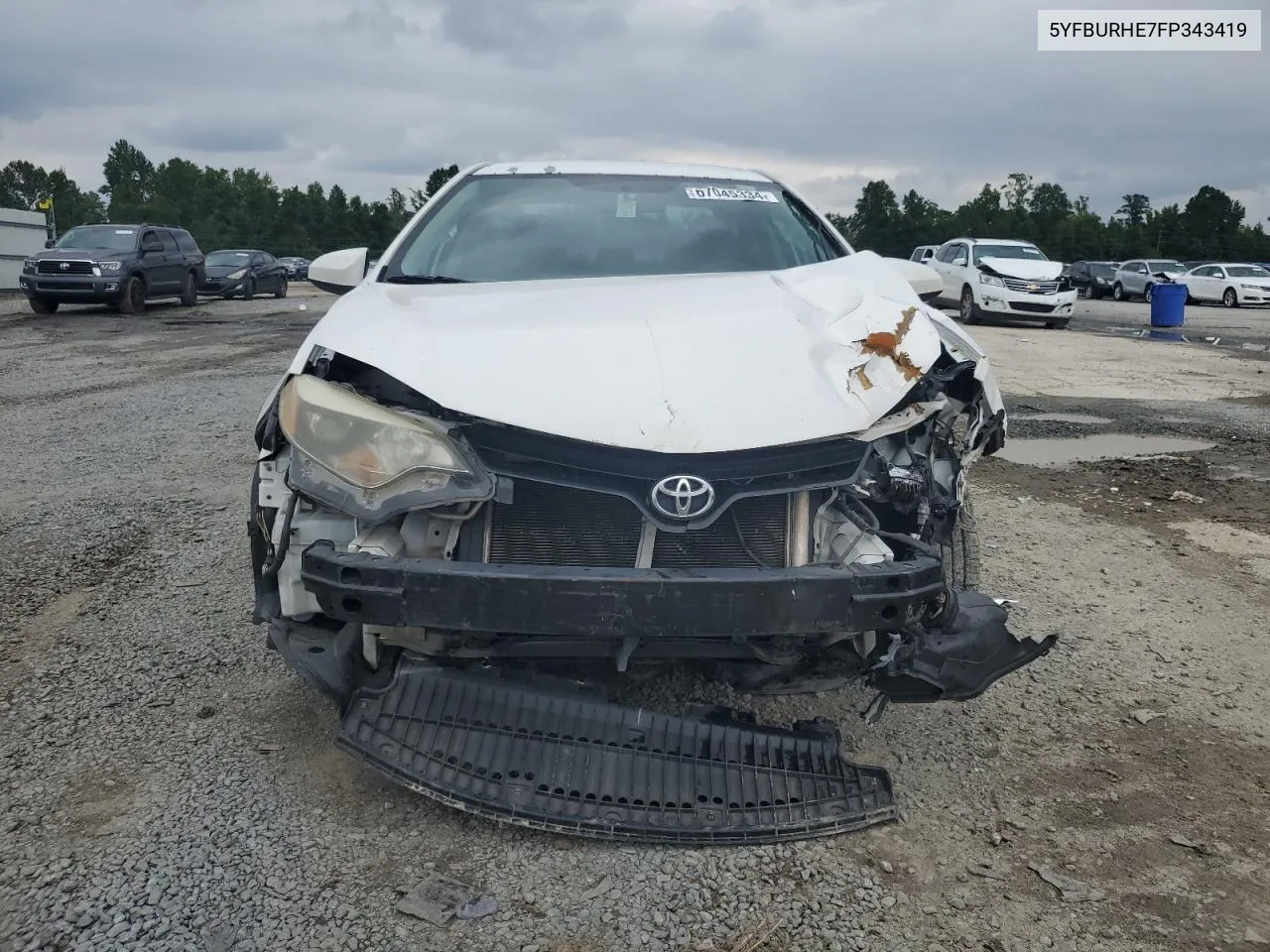 2015 Toyota Corolla L VIN: 5YFBURHE7FP343419 Lot: 67045334