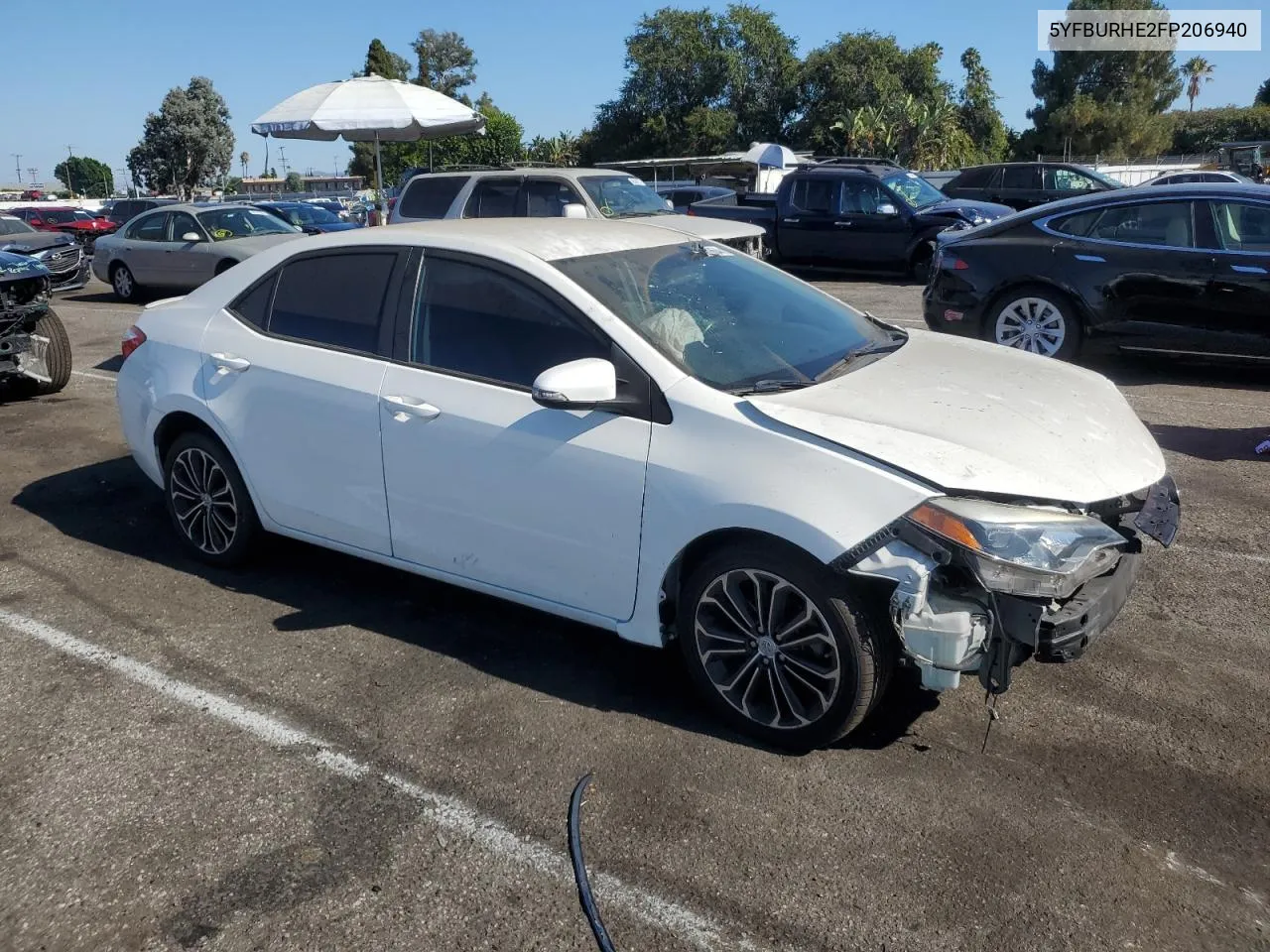 2015 Toyota Corolla L VIN: 5YFBURHE2FP206940 Lot: 67152864