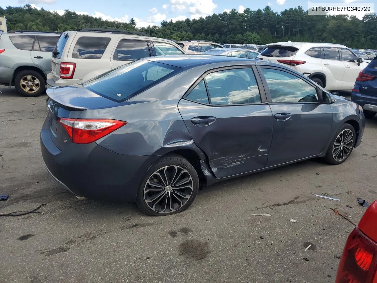 2015 Toyota Corolla L VIN: 2T1BURHE7FC340729 Lot: 67304784