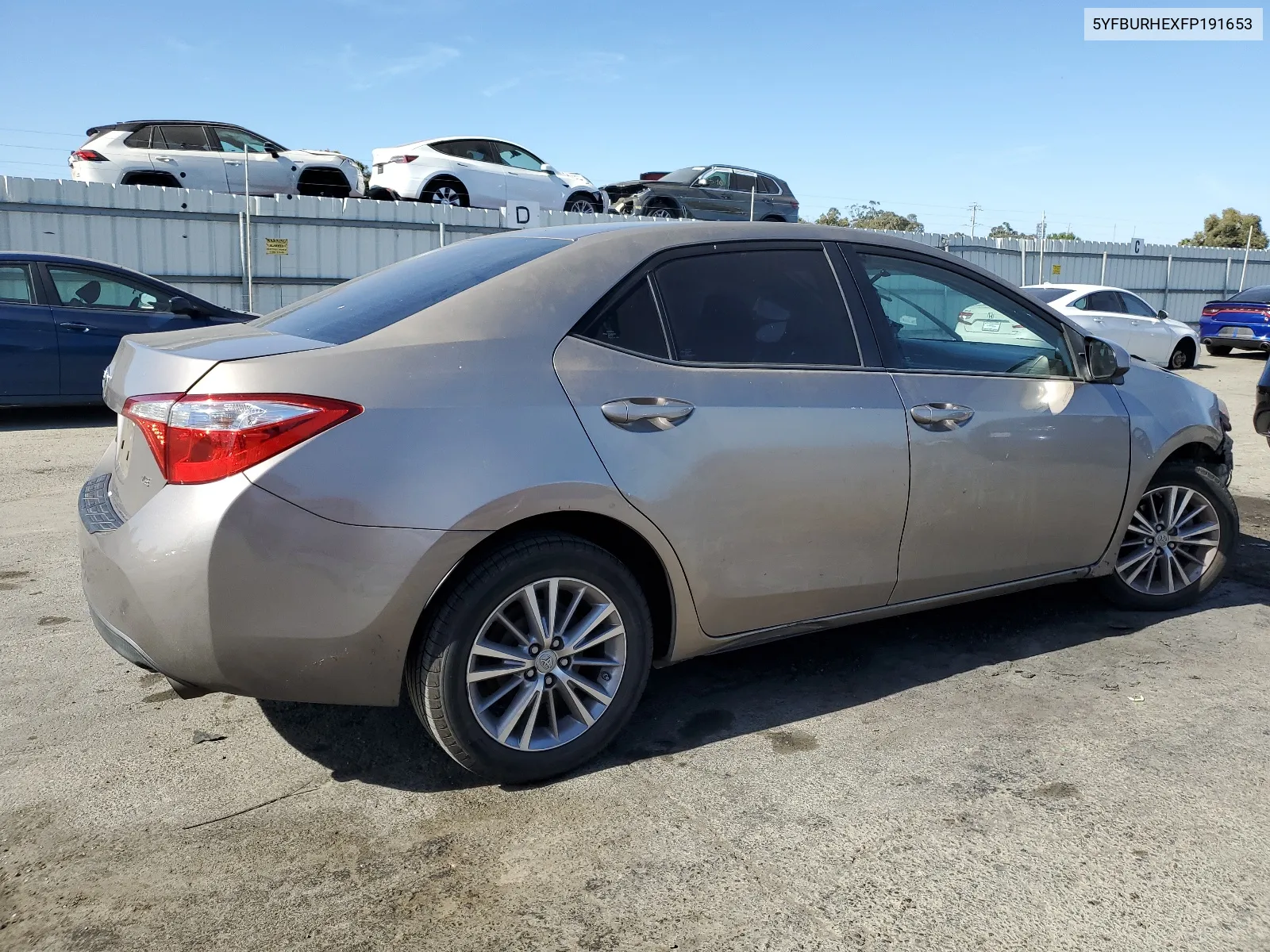 2015 Toyota Corolla L VIN: 5YFBURHEXFP191653 Lot: 67917084